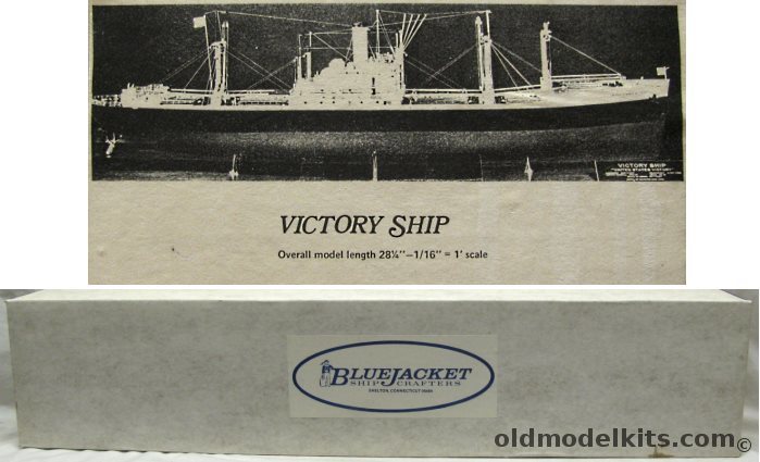 Bluejacket 1/192 Victory Ship VC2-S-AP1 - 28 Inch Long Wood and Metal Ship plastic model kit